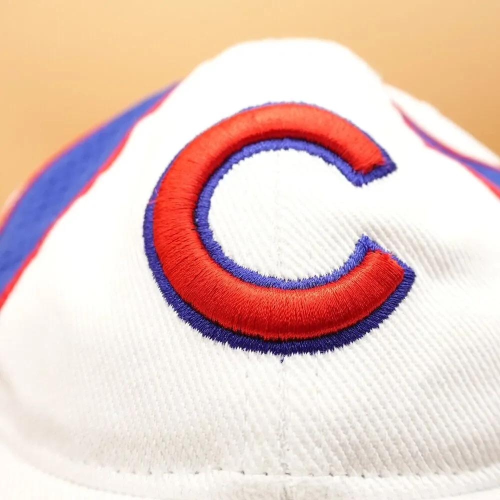 Chicago Cubs Hat Cap Strap Back White Blue Red Mens MLB Baseball One Size